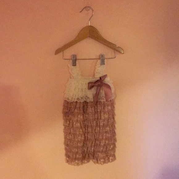 Rose Lavender Romper - Picture 1 of 2